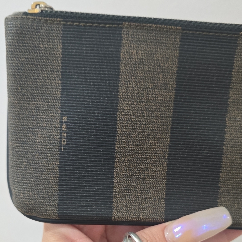 Fendi Black and Brown Striped Pouch - Picture 11 of 16